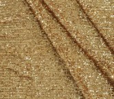 Gold micro sequins stretch