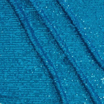 Turquoise micro sequins stretc