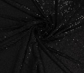 Black  bright- matt micro sequins stretch