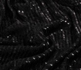 Black  bright- matt micro sequins stretch