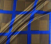 Estampado geometrico raport 53cm azul