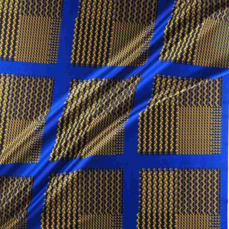 Estampado geometrico raport 53cm azul