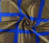 Estampado geometrico raport 53cm azul