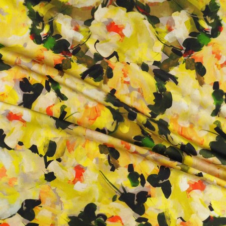 Mikado estampado flor amarillo