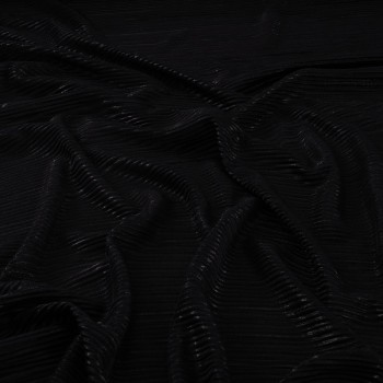 Plisado irregular foil negro