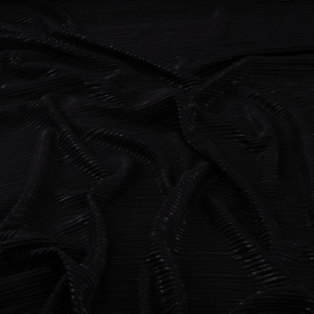 Plisado irregular foil negro