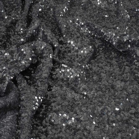 Micro lentejuelas stretch plata