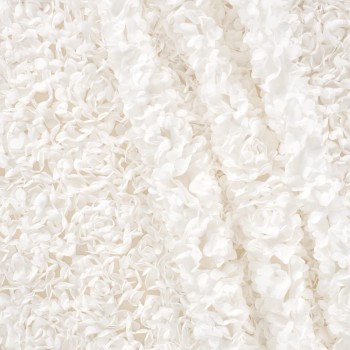 Petalos bordados 3d blanco