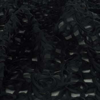 Cintas dobles de chiffon negro