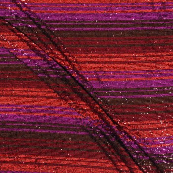 Lentejuelas a rayas degrade violeta marron