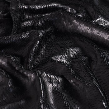 Black satin 5mm sequins