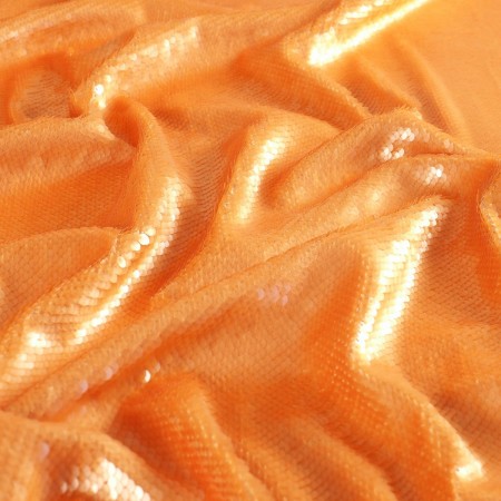 Orange satin 5mm sequins
