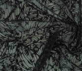 Hojas fantasia y lentejuelas negro