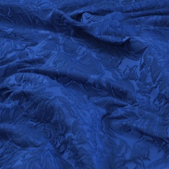 Blue jacquard relief