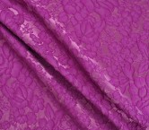 Violet jacquard cloqu? flower
