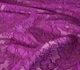 Violet jacquard cloqu? flower