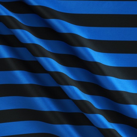Mikado rayas azul negro
