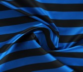 Mikado rayas azul negro