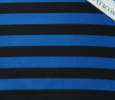 Mikado rayas azul negro