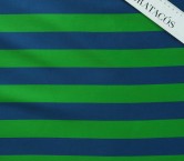 Mikado rayas verde azul