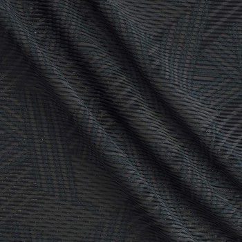 Grey geometric jacquard lame