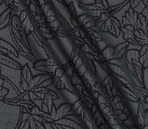 Jacquard flor lame azul