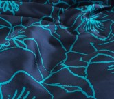 Turquoise jacquard flor