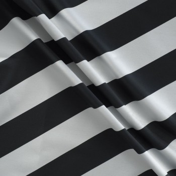 Mikado rayas diagonales gris negro