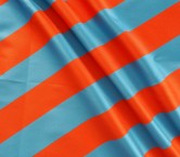 Blue orange mikado stripes