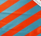 Blue orange mikado stripes