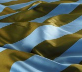 Mikado rayas diagonales azul verde