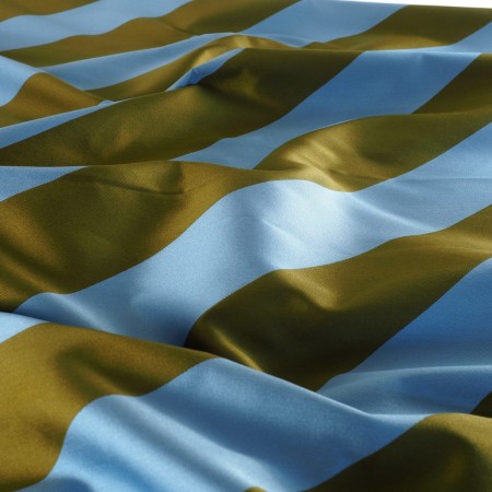 Mikado rayas diagonales azul verde