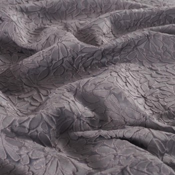 Jacq. cloqué orgánico gris