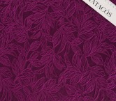 Jacquard cloquÉ hojas grs violeta