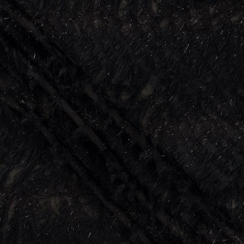 Jacquard fil coupÉ pelo negro