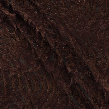 Jacquard fil coupÉ pelo marron