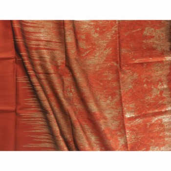 Orange jacquard lam? fil coup?