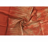 Orange jacquard lam? fil coup?