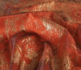 Orange jacquard lam? fil coup?