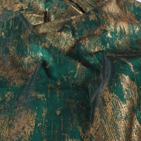 Green jacquard lam? fil coup?