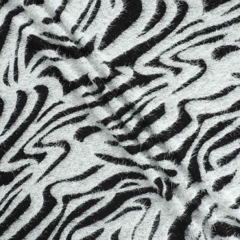 Jacq. fil coupÉ diseÑo piel blanco negro