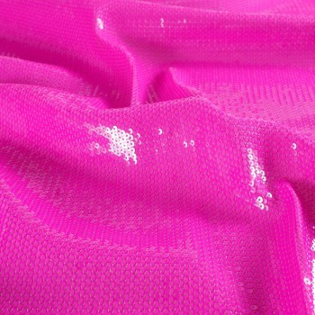 Punto stretch lentejuela fuxia