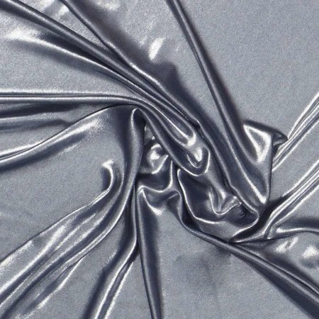 Diamante chiffÓn fluÍdo foil navy/plata