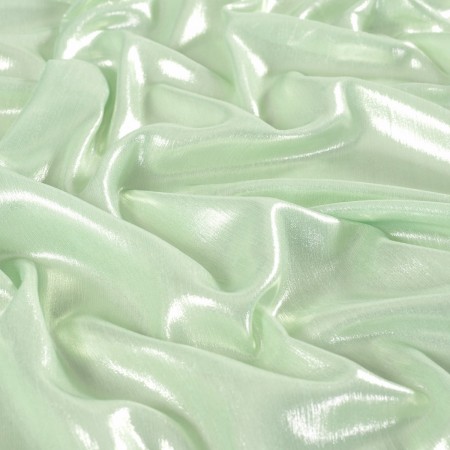 Mint green diamante flowing chiffon foil