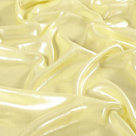 Yellow diamante flowing chiffon foil