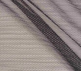Black pleated tulle