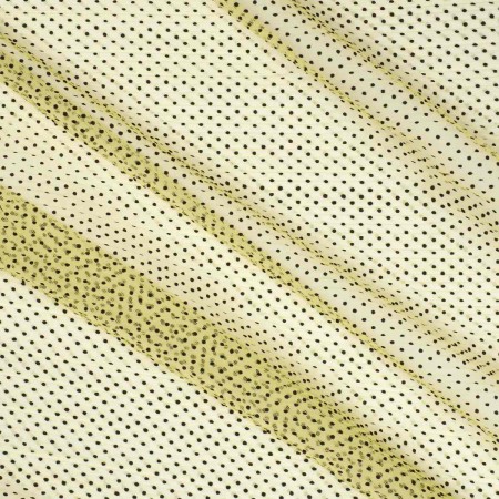 Plumeti plisado tul amarillo/topo negro