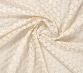 Ivory plain flower embroidery