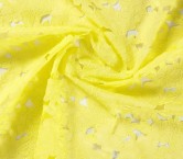 Lime ramie flower with laser cut