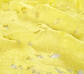 Lime ramie flower with laser cut